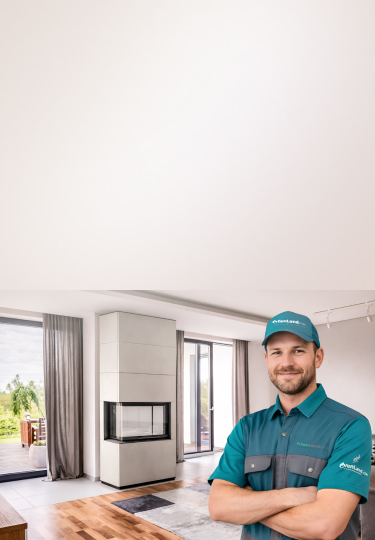 Modernes Wohnzimmer mit Kaminofen