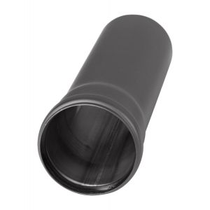 Pelletofenrohr DN 80 mm Länge 250 mm Schwarz Stahl