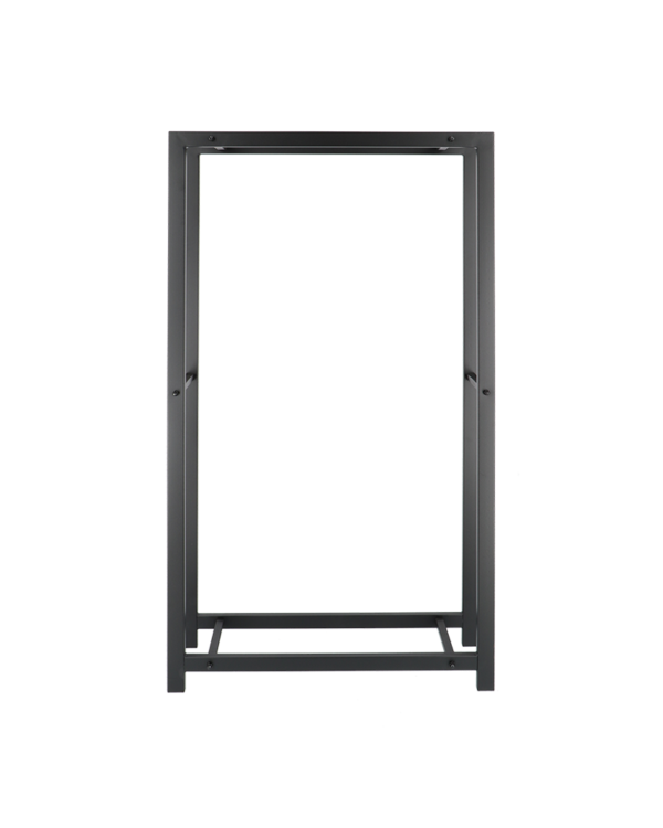 Kaminholzregal  Ihnen Metall Schwarz 75,5x23,5x148 cm 