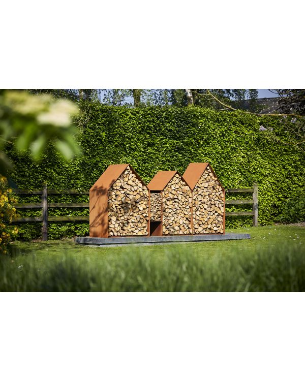 Holzlager Cortenstahl RB73 BRUGES bei ofenland24 günstig kaufen 