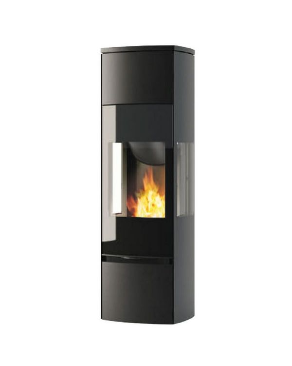 Kaminofen Jydepejsen Bella high mit Seitenglas 5 kW