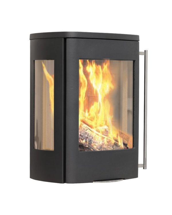 Wandkamin Jydepejsen Senza Wall 5kW - Seitenglas