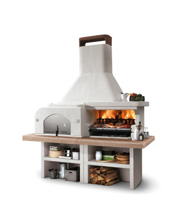 Gartengrillkamin Palazzetti Gargano 3 mit Backofen, unverputzt 