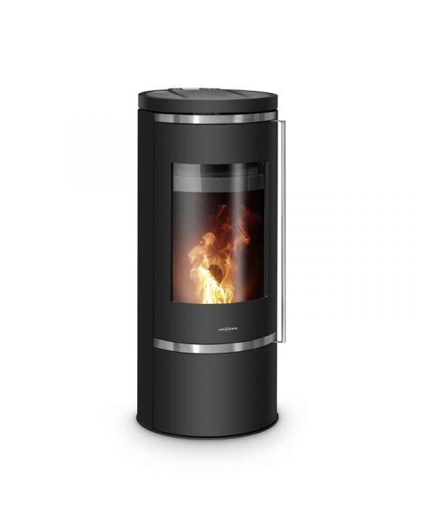Pelletofen wasserführend raumluftunabhängig mit DIBt zulassung Stahl Oranier Carus 6 kW