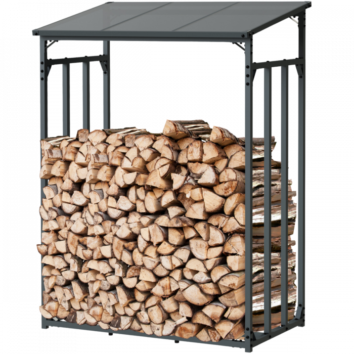 Kaminholz-Abdeckung, 76,2 Cm, Wasserdicht, Mit Reißverschluss, Für Holzregal Im Außenbereich, Schwarz