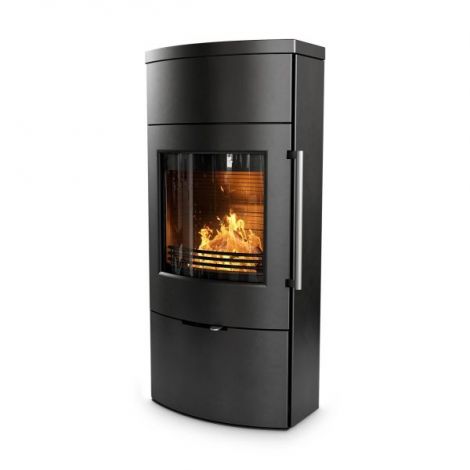 Kaminofen Termatech TT80 mit Wärmespeicher Stahl Schwarz  5,5 kW 