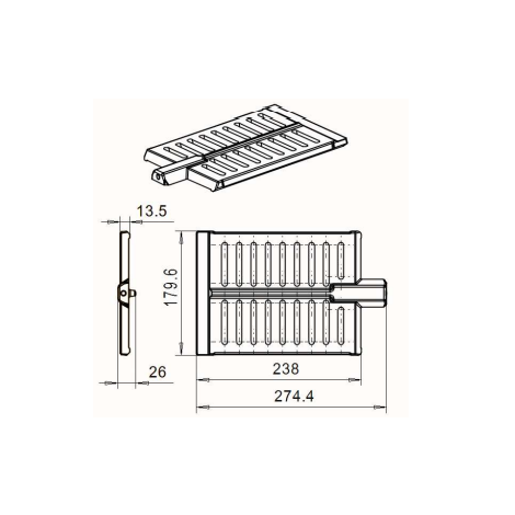 NunnaUuni Ersatzteil Regulierteil AG3 / AG6  179.6x238 mm