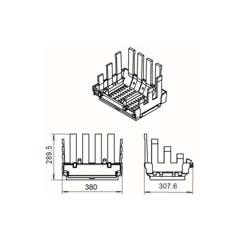 NunnaUuni - Ersatzteile - Rost GF2 (Joya, Blanka, Hestia Solo, Vega, Mamo etc.) 380 x 323 mm