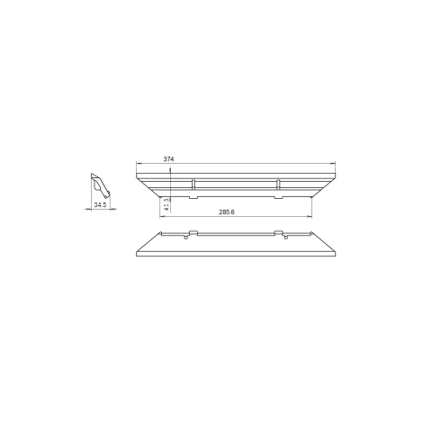 NunnaUuni - Ersatzteile - Spoiler GF1/GF2 374/295 x 51 mm