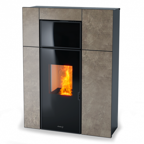 Pelletofen kanalisierbar Dielle Garbin 100 TUBE  Turbo 12kW