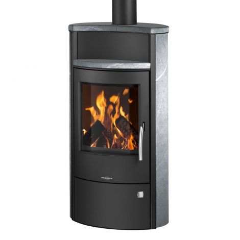 Kaminofen  Stahl Schwarz / Speckstein Oranier Pori 7, 6,5 kW